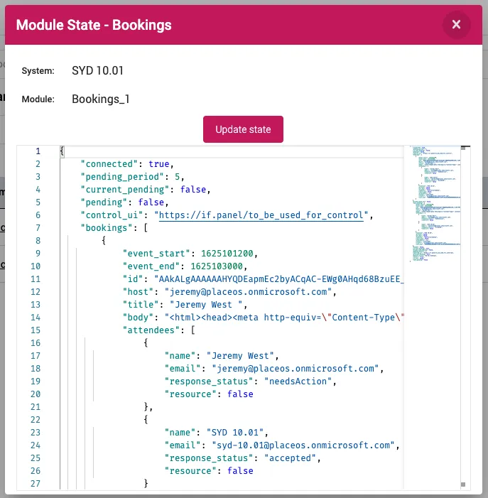 Bookings State